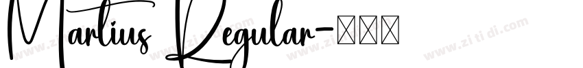Martius Regular字体转换